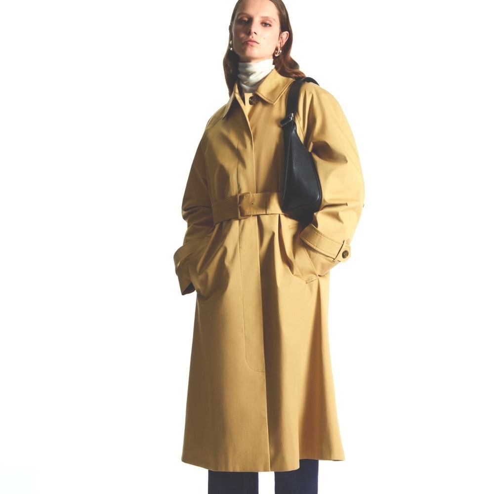 COS Regular-Fit Twill Trench Coat